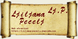 Ljiljana Pecelj vizit kartica